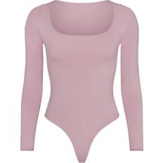 SKIMS Essential Long Sleeve Scoop Neck Bodysuit - Dusk