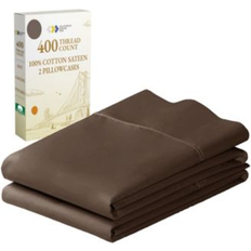 Brown Pillow Cases California Design Den Cotton King Pillowcase Set 400 Thread Count Pillow Case Brown