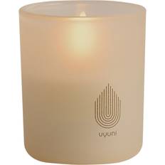 Uyuni lys i glas Uyuni Glass Beige LED-lys 7cm 2stk
