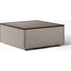 Westwing Collection Lennon Taupe/Dark Oak Coffee Table 88x88cm