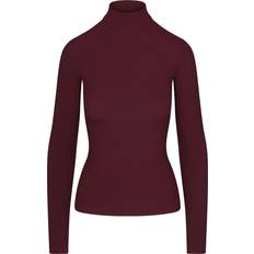 SKIMS Mock Neck Long Sleeve Top - Bordeaux