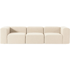 Westwing Collection Lena Hellbeige Sofa 287cm 4-Sitzer