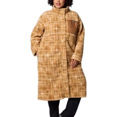Columbia Women Coats Columbia Winter Warmth Full Length Jacket Plus Size - Camel Brown Omblur