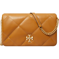 Tory Burch Kira Diamond Quilt Chain Wallet - Tan