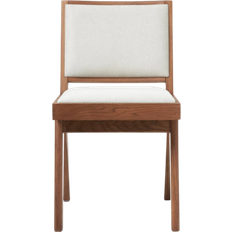 Plywood Köksstolar Westwing Collection Sissi Dark Wood/Cream White Köksstol 85cm