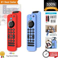 Remote Controls ShipItFurniture Dual-Color Silicone Remote Case for Firetv Pro