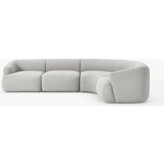 Westwing Collection Sofia Light Gray Sofa 312cm 4 Seater