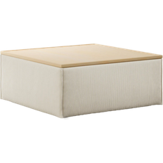 Westwing Collection Lennon Light Beige/Light Wood Sittpall 40cm