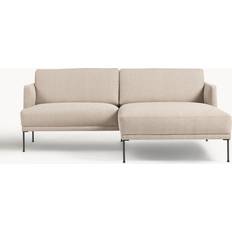 Westwing Collection Fluente Webstoff Beige Sofa 198cm Zweisitzer