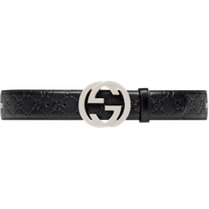 Gucci Signature Leather Belt - Black