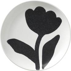 Broste Copenhagen Flora Ø15 cm Black-off White Dinner Plate