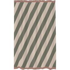 Grön Duschdraperier Mette Ditmer Diagonal Duschdraperi 150x200 cm Olivgrön