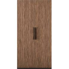 Westwing Collection Simone Walnut Wood Look/Black Garderob 100x200cm
