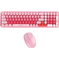 MOFII Wireless Tastatur & Mus Set Rosa