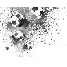 Football Splash Grey Mural 3 x 2.4 cm