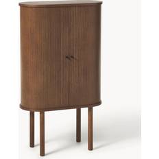 Plywood Sideboards Westwing Collection Calary Oak Wood/Dark Brown Sideboard 75x130cm