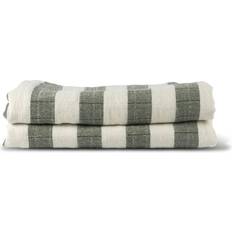 Sagaform Emelie Blankets Green, White (170x130cm)