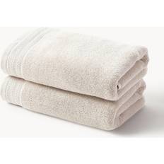 Westwing Collection Premium Bath Towel Beige (100x50cm)