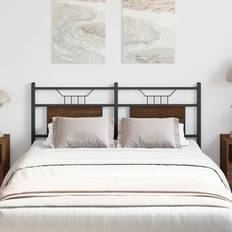 Headboards vidaXL Engineered Wood Steel Bed 150 cm Headboard