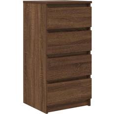 Trä Sideboards på rea vidaXL Skänk Brun Ek 37,5 x 35 x 76 cm Sideboard