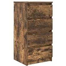 Trä Sideboards på rea vidaXL Skänk Rökt Ek 37,5 x 35 x 76 cm Sideboard