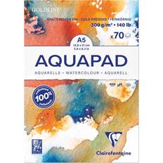 Clairefontaine Goldline Aquapad White Glued Watercolour Pad A5 300g 70 sheets