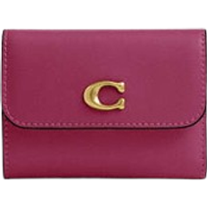 Coach Essential Card Holder Wallet - Brass/Pink