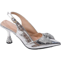 Shein Women's lace high heels, sexy fashion thin heels with bow & rhinestone decoration