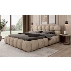 Beds & Mattresses Fun-Möbel Polsterbett Bett Aurelia 180x200 cm Aprodite Beige Frame Bed