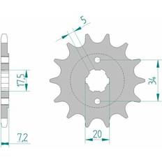 Afam Chain Pinion 20305-13