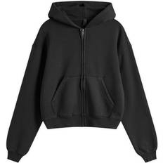 SKIMS Vintage Fleece Zip-Up - Washed Onyx