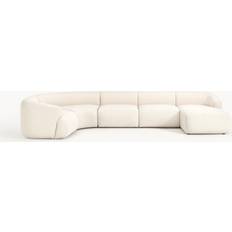 Sofá 5 Plazas - Sofá en U Sofás Westwing Collection Sofia Off White Sofa 404cm 5 Seater