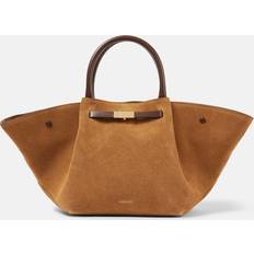 DeMellier Midi New York Shoulder Bag - Caramel Suede/Mocha
