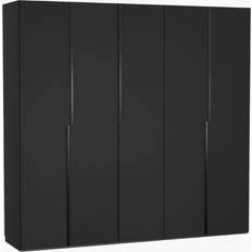 Westwing Collection Leon Black Wardrobe 250x236cm