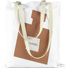 Printed Fabric Bag - White