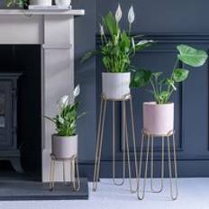 Ivyline Saluzzo Gold Plant Stand H23 cm D18 cm