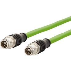 Metz Connect M12 Network Cable CAT 6A S/FTP 1.00 m