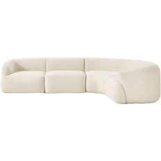 Westwing Collection Sofia Off White Sofa 312cm 4 Seater