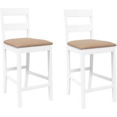 vidaXL 4102562 White/Brown Barstol 95cm 2st