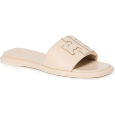 Tory Burch Double T Sport Slide - Dulce De Leche/Gold