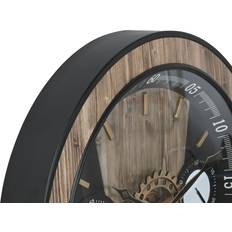 Home ESPRIT S3057647 Black/Natural Wall Clock 60cm