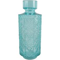 Turquoise Interior Details Leaf Tall Turquoise Glass 40 cm Botanik Vase