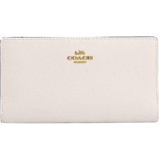 Coach Slim Zip Wallet - Crossgrain Leather/Gold/Chalk