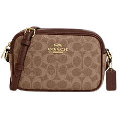 Coach Mini Jamie Camera Bag In Signature Canvas - Gold/Tan/Brown