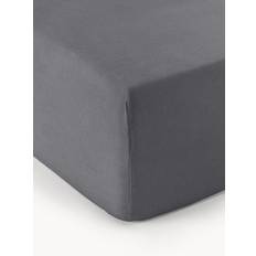 Westwing Collection Box Spring Biba Flannel Bed Sheet Grey (200x180cm)
