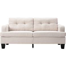 Latitude Run Jayonn Beige Sofa 72.1" 3 Seater