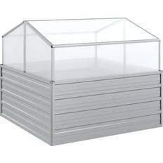 vidaXL Raised Bed with Greenhouse Højbed