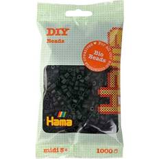 Hama Bio Midi Beads Black 1000pcs