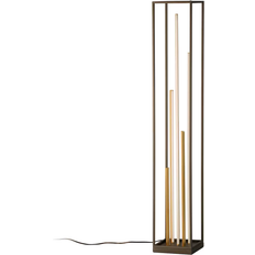 FISCHER & HONSEL Lamp Grid Black/Gold/White Golvlampa 123cm