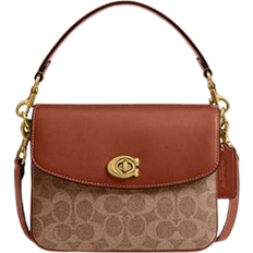 Coach Cassie Crossbody Bag 19 In Signature Canvas - Brass/Tan Caramel